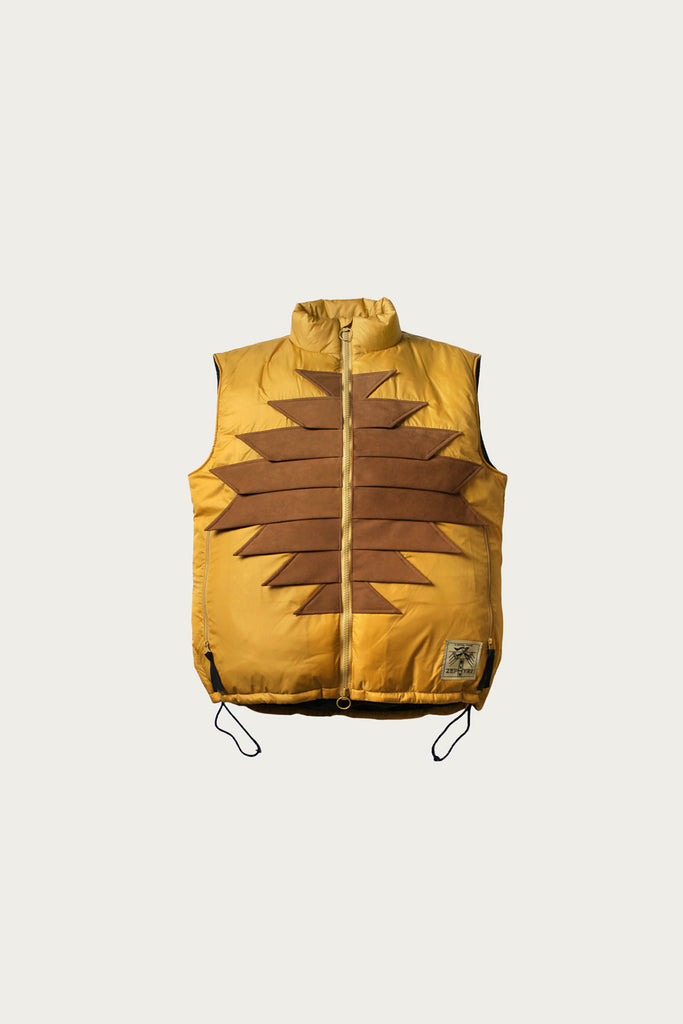 Kapital - Nylon ZEPHYR Fishing Vest - Mustard - Canoe Club
