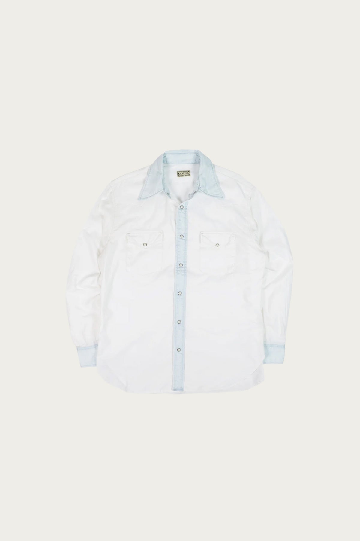Kapital - OX x Denim HUSKY Western Shirt - White - Canoe Club