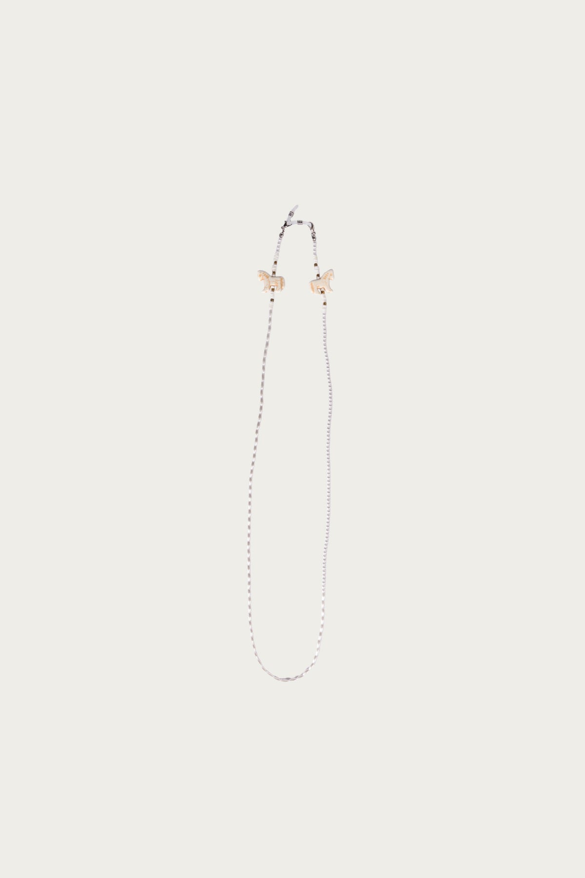 Kapital - Pearl Beads Glasses Chain (WHITE HORSE) - White - Canoe Club