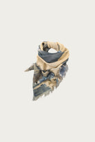 Kapital - Rayon Fringed Square Stole (KAYO HUESO Denim Map) - Blue - Canoe Club