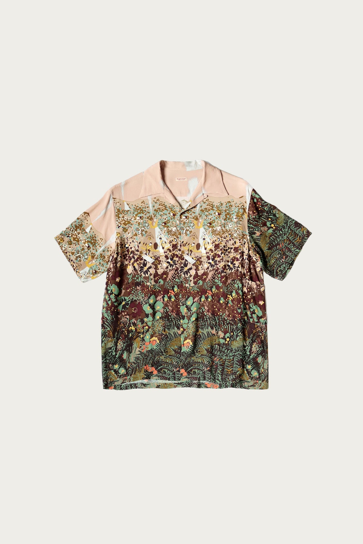 Kapital - Rayon NABAJO LAND Aloha Shirt - Light Pink - Canoe Club