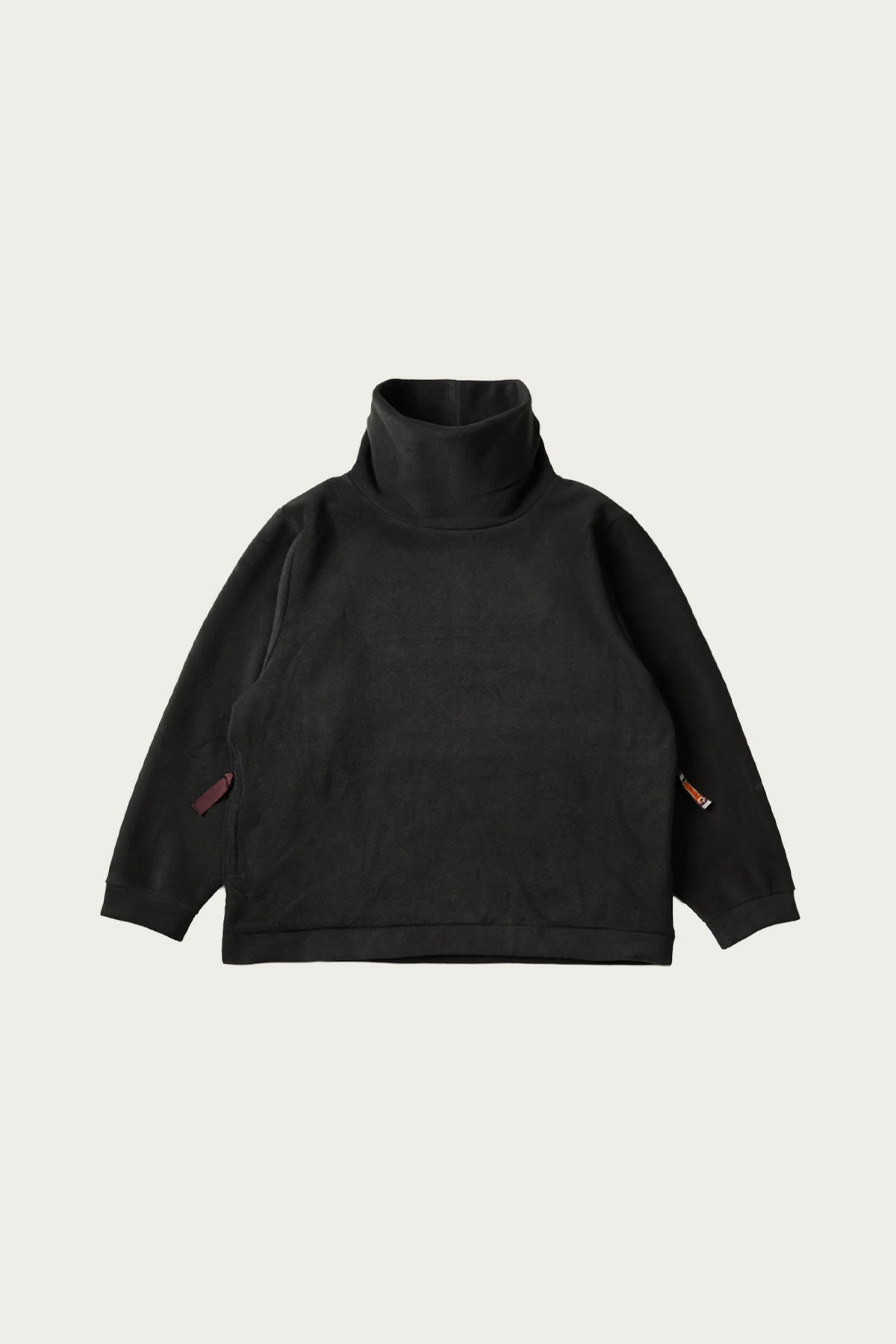 Kapital - Reverse Fleece BIG High Neck SWT - Black - Canoe Club