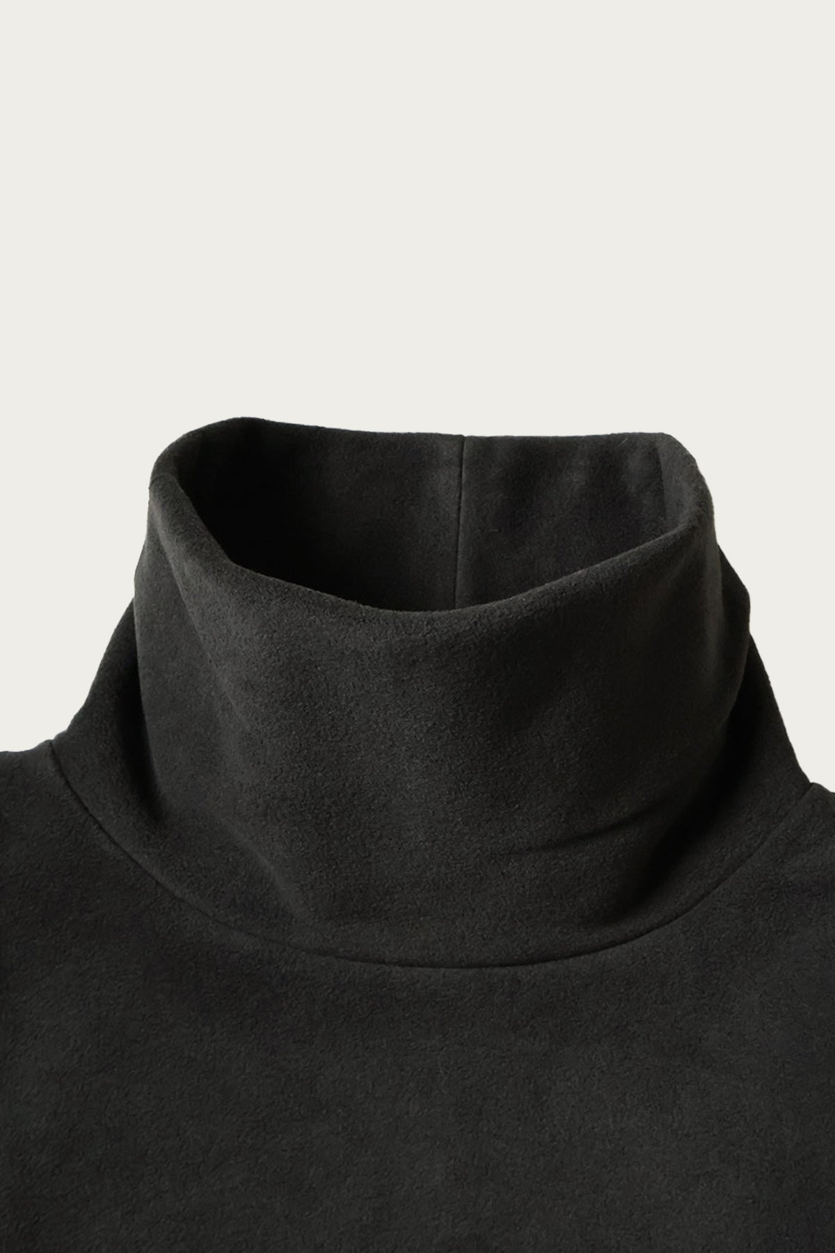 Kapital - Reverse Fleece BIG High Neck SWT - Black - Canoe Club