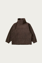Kapital - Reverse Fleece BIG High Neck SWT - Brown - Canoe Club