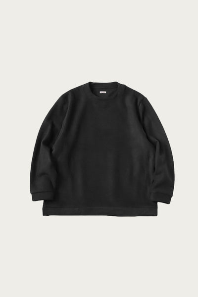 Kapital Reverse Fleece BIG SWT | Black | Canoe Club