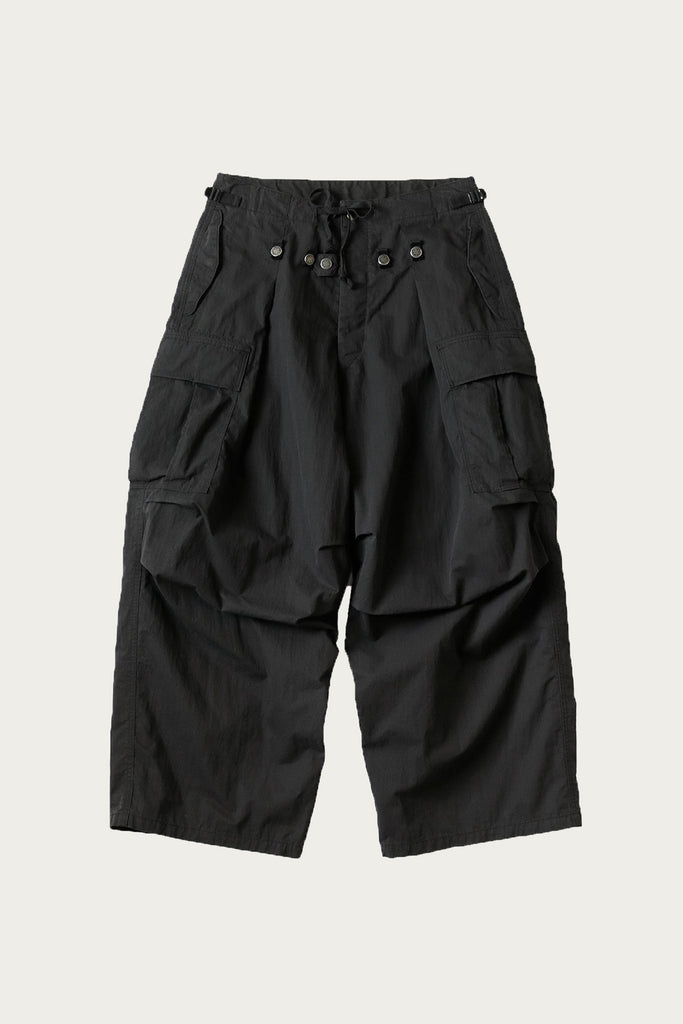 Kapital - Rip Stop JUMBO Cargo Pants - Black - Canoe Club