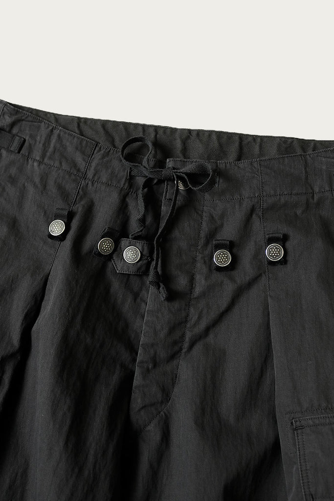 Kapital - Rip Stop JUMBO Cargo Pants - Black - Canoe Club