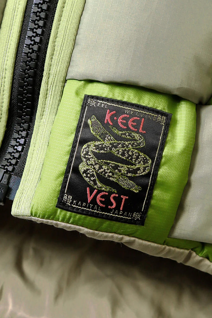 Kapital - Rip-Stop Nylon DIET KEEL Weating Vest - Green - Canoe Club