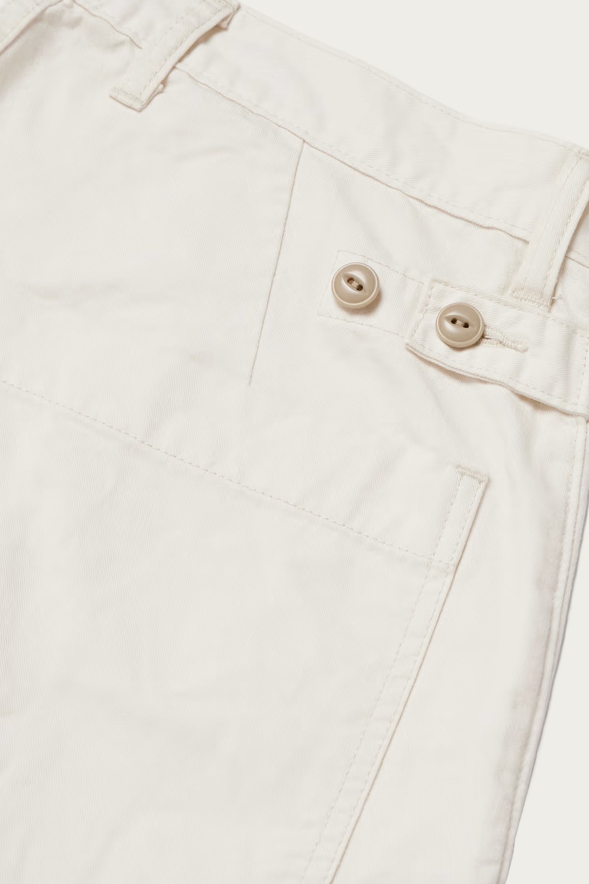 Kapital - Rough-Face Twill FATIGUE Baggy Pants (RUSHWEEK Remake) - Natural - Canoe Club