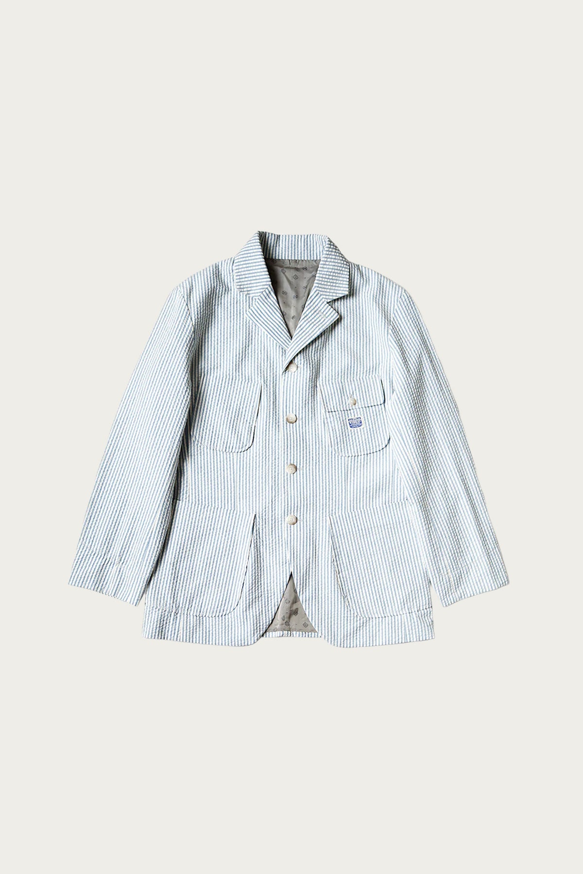 Kapital - Seersucker LUMBER SUIT JKT - Sax - Canoe Club