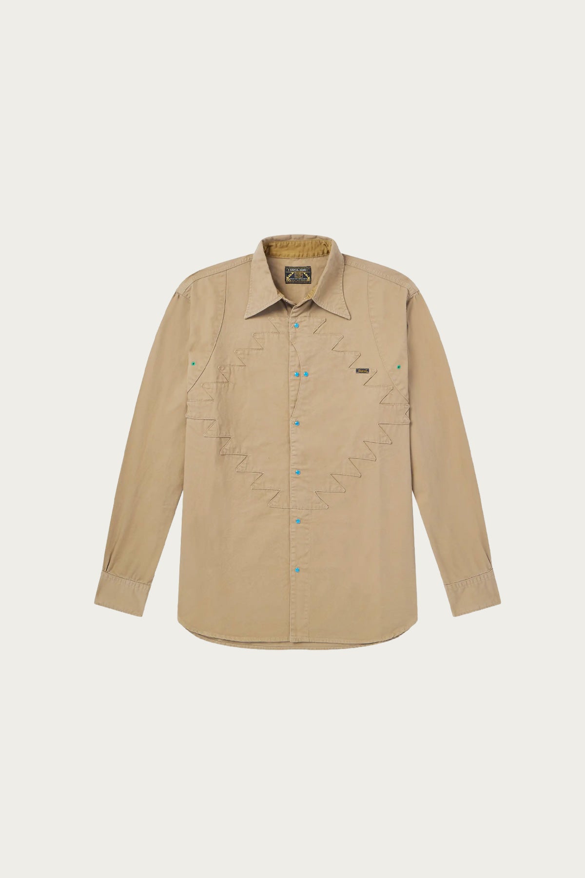 Kapital - Shirting Chino THUNDERBIRD HUSKY Western Shirt - Beige - Canoe Club