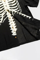 Kapital - Silk Rayon BONE Aloha Shirt - Black - Canoe Club