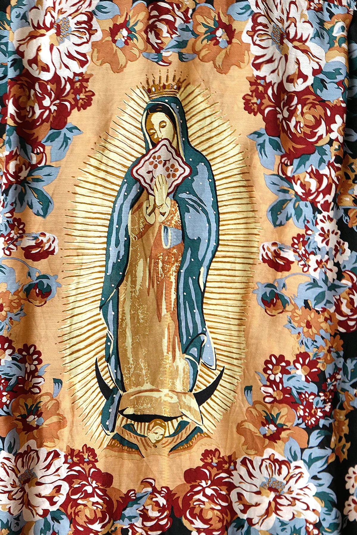 Kapital Silk Rayon CHAMPETRE MARIA DRIZZLE Open Collar Shirt