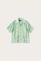 Kapital - Silk Rayon PECKISH RAINBOWY WRANGLE Collar Cuba Shirt - Mint - Canoe Club