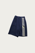Kapital - Smooth Jersey KOME-KOME Track Jorts (BannerStripe) - Navy - Canoe Club