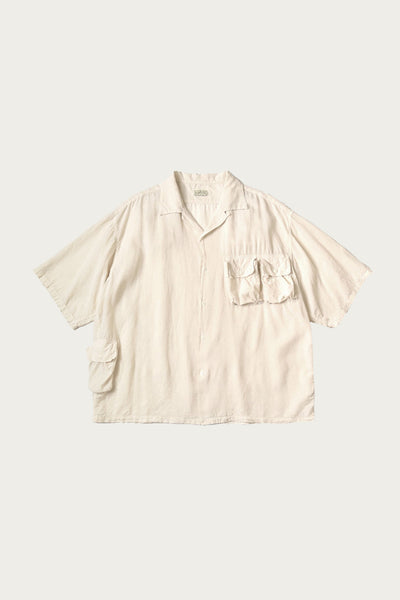 Kapital Soft Linen HUNTING NAM Aloha Shirt | Natural | Canoe Club