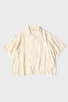 Kapital - Soft Linen Open Collar BIG Shirt - Natural - Canoe Club