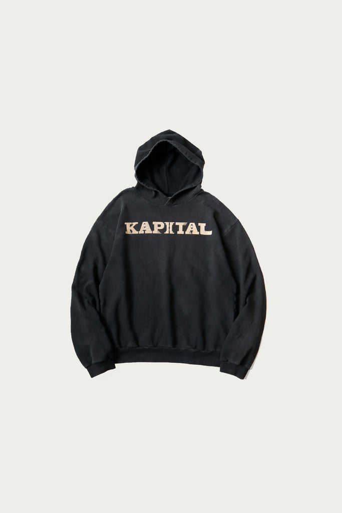 Kapital - SWT Knit Hoodie (SPEAKEASY KAPITAL) - Black - Canoe Club