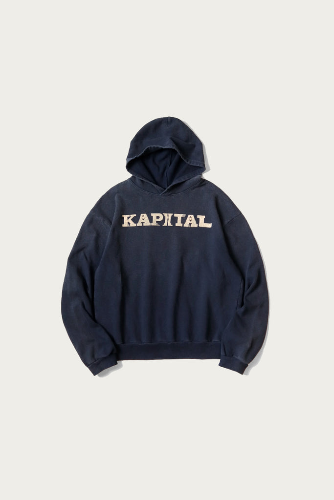 Kapital - SWT Knit Hoodie (SPEAKEASY KAPITAL) - Navy - Canoe Club