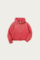 Kapital - SWT Knit ZIP-UP GYM Parka - Red - Canoe Club