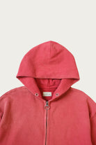 Kapital - SWT Knit ZIP-UP GYM Parka - Red - Canoe Club