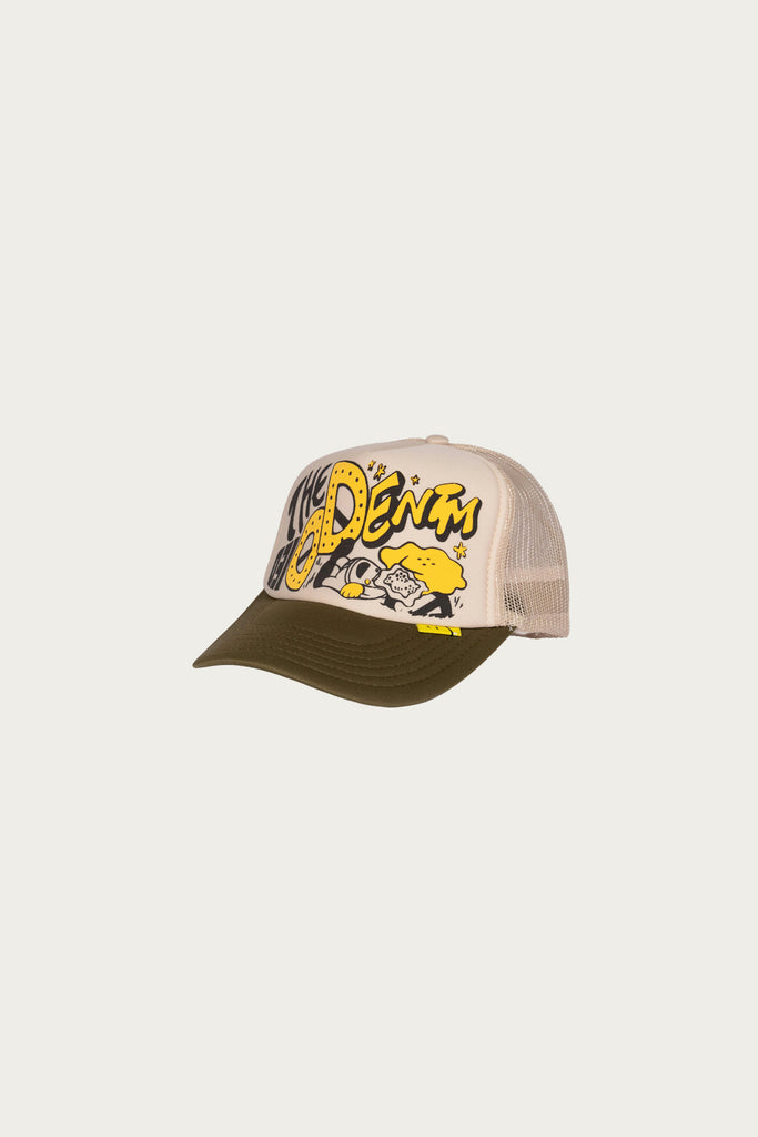 Kapital - TH.D.D.Track Cap - Beige/Olive - Canoe Club