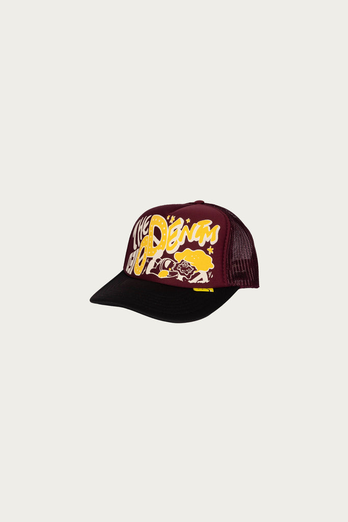 Kapital - TH.D.D.Track Cap - Burgundy/Black - Canoe Club