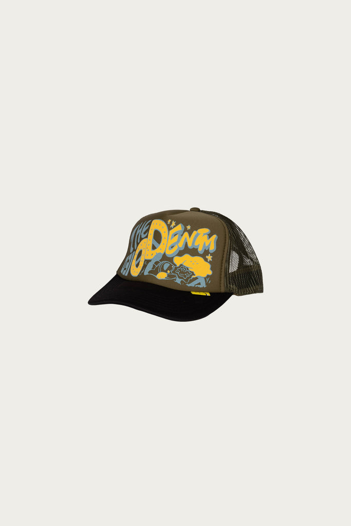 Kapital - TH.D.D.Track Cap - Olive/Black - Canoe Club