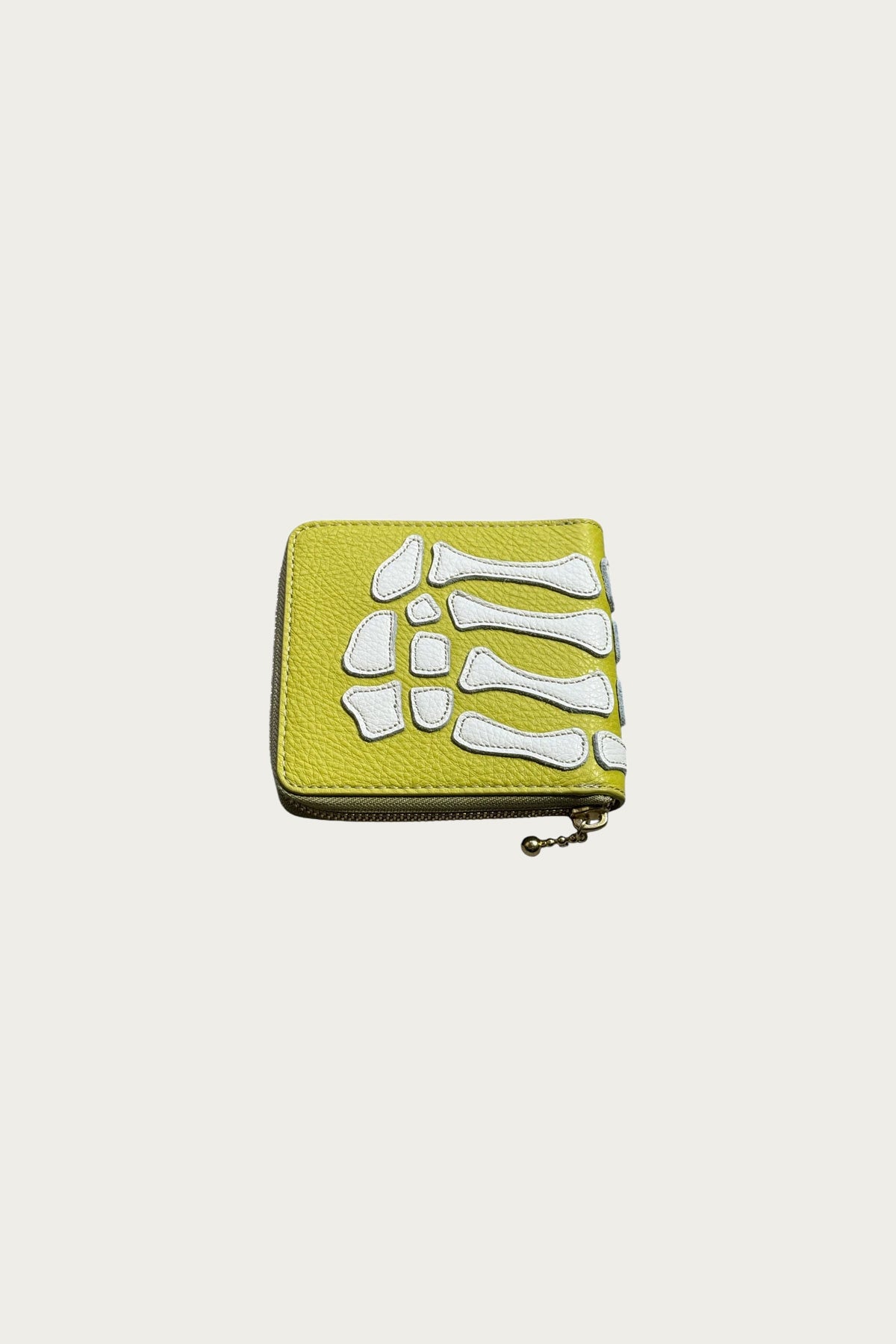 Kapital - THUMB-UP BONE BAND ZIP Wallet - Lime - Canoe Club