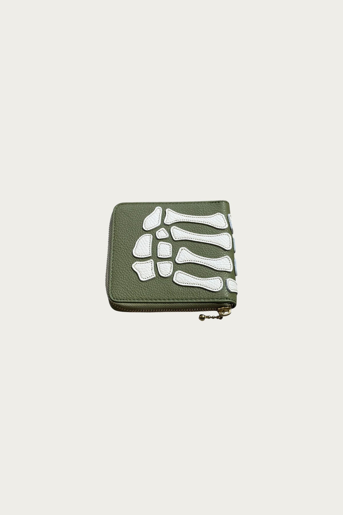 Kapital - THUMB-UP BONE BAND ZIP Wallet - Olive - Canoe Club