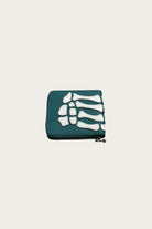 Kapital - THUMB-UP BONE BAND ZIP Wallet - Peacock Green - Canoe Club