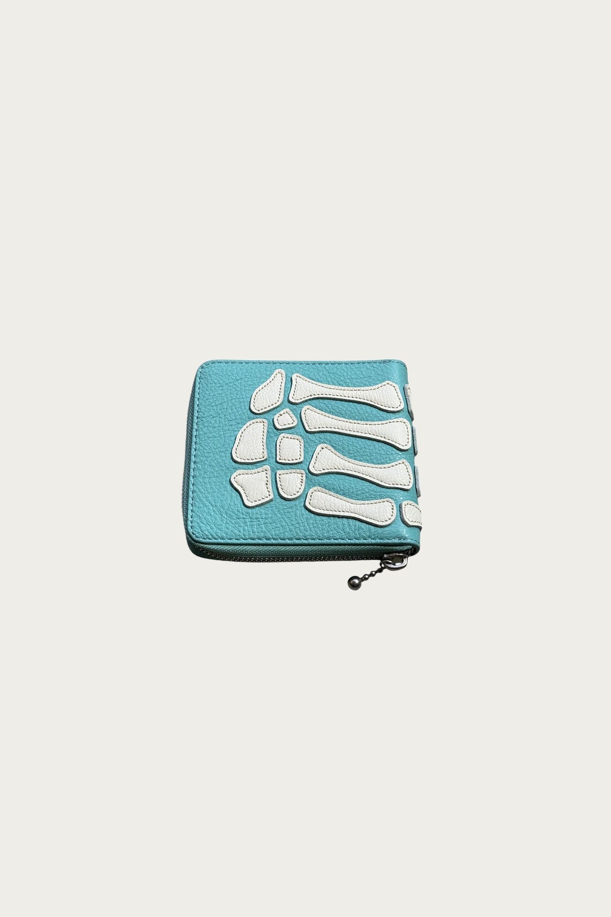 Kapital - THUMB-UP BONE BAND ZIP Wallet - Powder Blue - Canoe Club