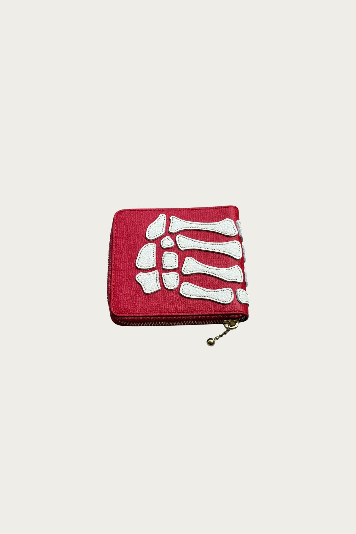 Kapital - THUMB-UP BONE BAND ZIP Wallet - Red - Canoe Club