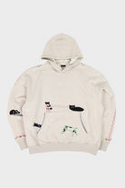 Kapital - TOP SWT Knit Hoodie (BLACK CAT) - Natural - Canoe Club