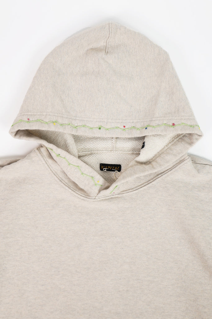 Kapital - TOP SWT Knit Hoodie (BLACK CAT) - Natural - Canoe Club