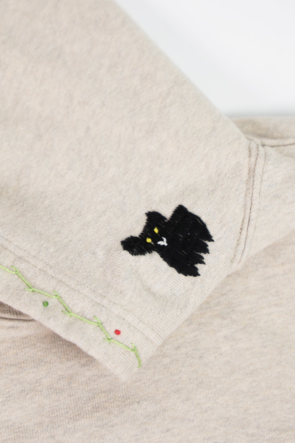 Kapital - TOP SWT Knit Hoodie (BLACK CAT) - Natural - Canoe Club