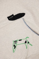 Kapital - TOP SWT Knit Hoodie (BLACK CAT) - Natural - Canoe Club