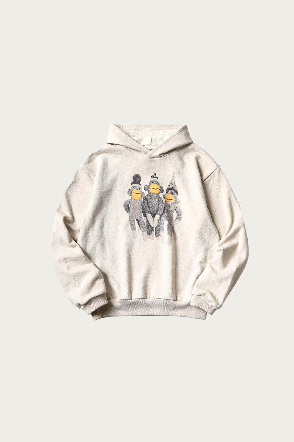 Kapital - TOP SWT Knit Hoodie (MONKEY AMIGOS) - Natural - Canoe Club