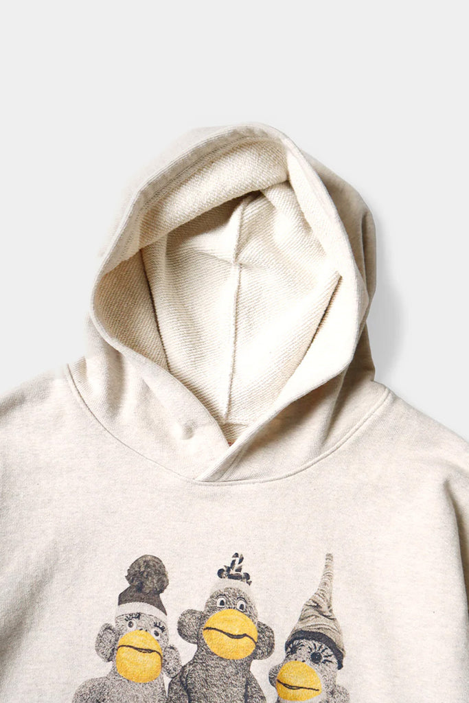 Kapital - TOP SWT Knit Hoodie (MONKEY AMIGOS) - Natural - Canoe Club