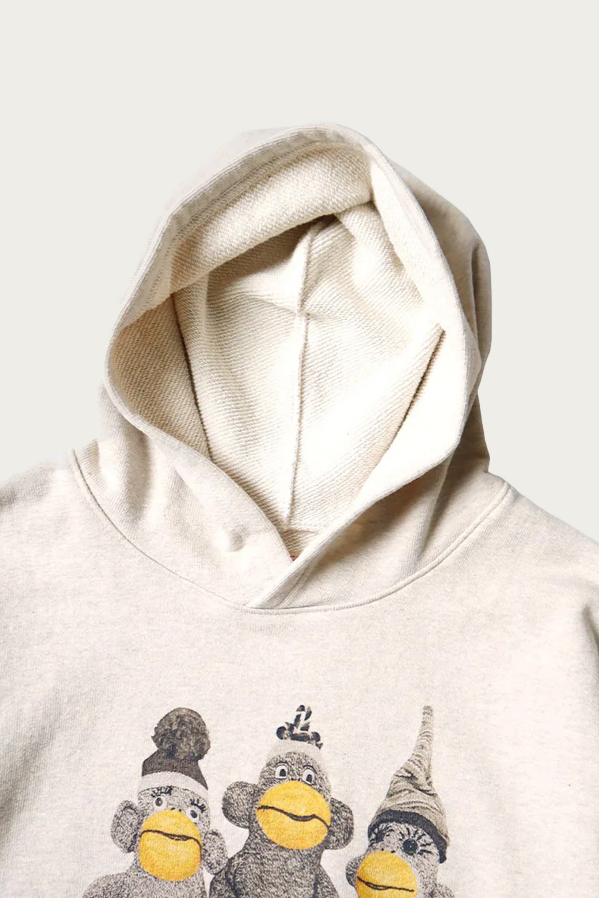 Kapital - TOP SWT Knit Hoodie (MONKEY AMIGOS) - Natural - Canoe Club