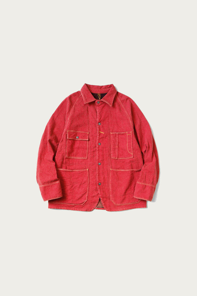 Kapital - Twill Aging-Wool CACTUS Coverall - Red - Canoe Club