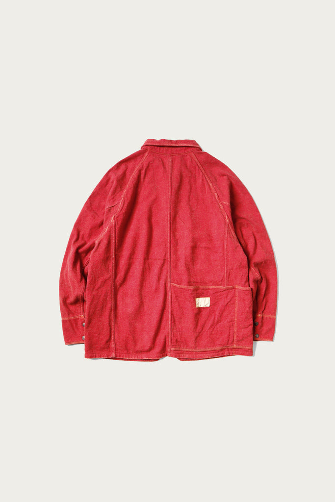 Kapital - Twill Aging-Wool CACTUS Coverall - Red - Canoe Club