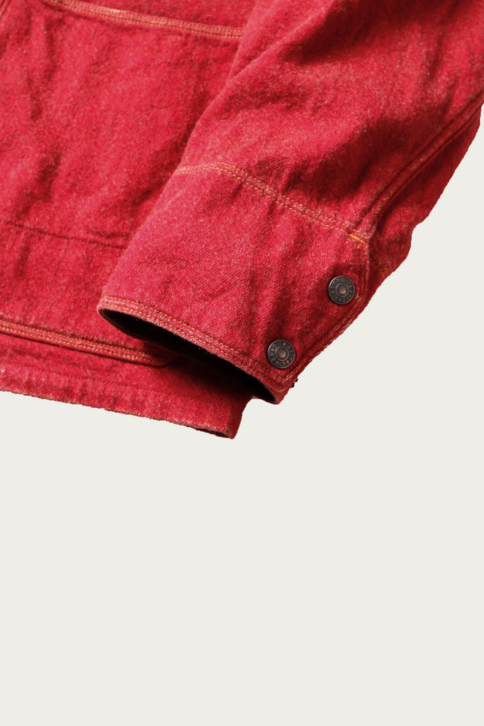 Kapital - Twill Aging-Wool CACTUS Coverall - Red - Canoe Club