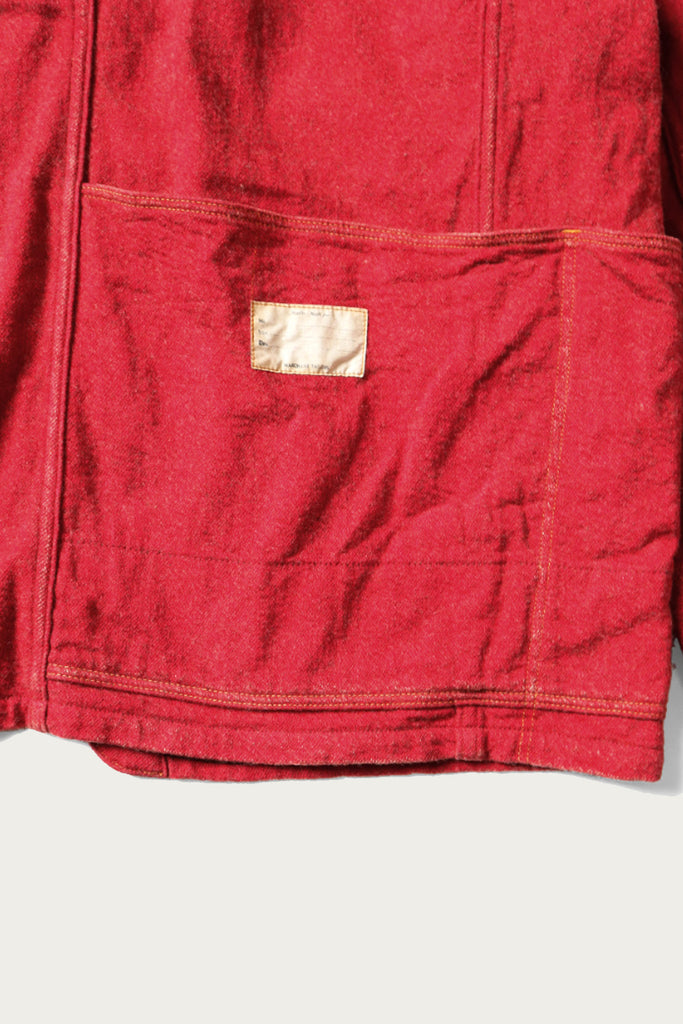 Kapital - Twill Aging-Wool CACTUS Coverall - Red - Canoe Club