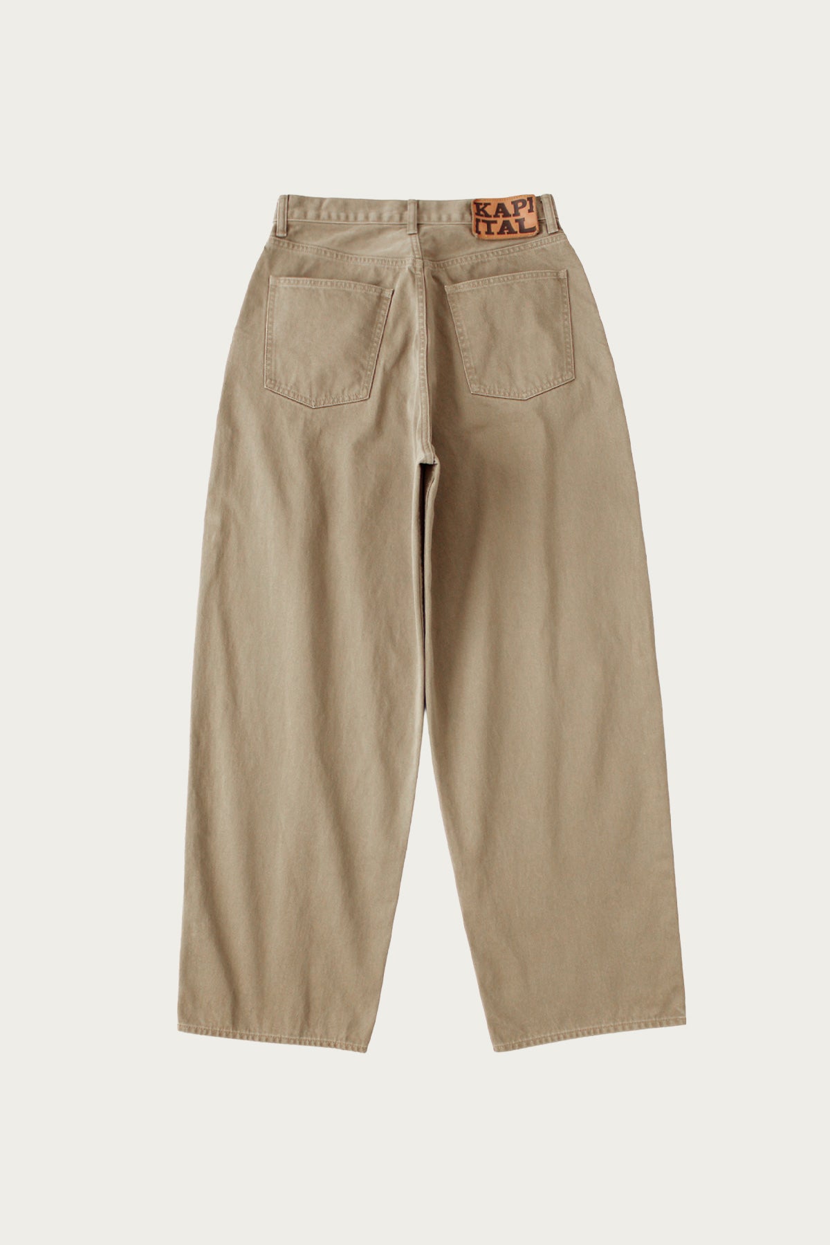 Kapital - Vintage Satin CLUB Baggy 5P Pants - Moca Beige - Canoe Club