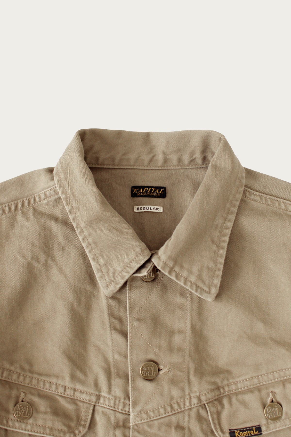 Kapital - Vintage Satin Westerner (Regular) - Moca Beige - Canoe Club