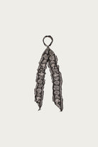 Kapital - WASHER Silk MOGA Scarf (ESCARGOT FLOWER) - Black - Canoe Club