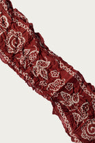 Kapital - WASHER Silk MOGA Scarf (ESCARGOT FLOWER) - Burgundy - Canoe Club