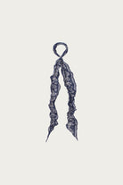 Kapital - WASHER Silk MOGA Scarf (ESCARGOT FLOWER) - Navy - Canoe Club