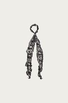 Kapital - WASHER Silk MOGA Scarf (LIVE PEACE) - Black - Canoe Club